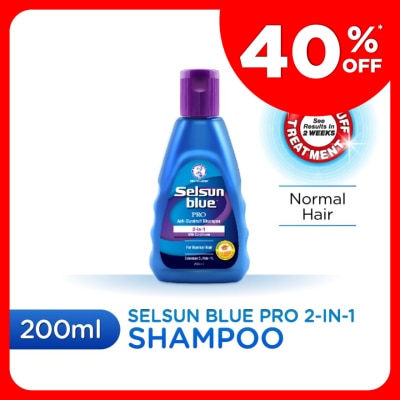 SELSUN BLUE 2-In-1 Pro Anti-Dandruff Shampoo 200ml