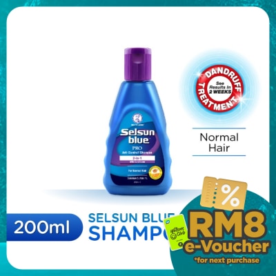 SELSUN BLUE 2-In-1 Pro Anti-Dandruff Shampoo 200ml