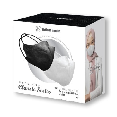 VIRCAST MEDIC 3D Classic Series Headloop Mask 30s