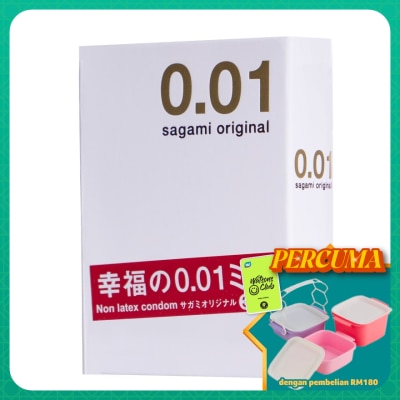 SAGAMI - Original 0.01 3's Non latex condom