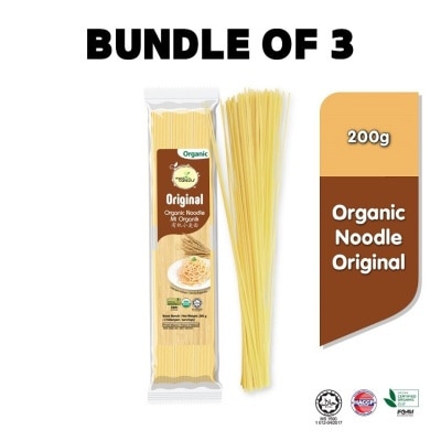 ORGANIC CARE2U Organic Plain Noodle (200g x 3 Packs)