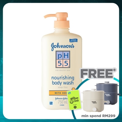 JOHNSON'S pH 5.5 Body Wash Honey 750ml