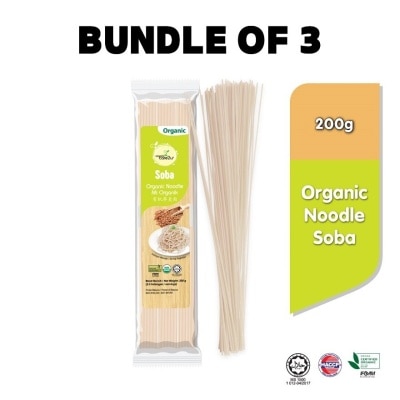 ORGANIC CARE2U Organic Soba Noodle (200g x 3 Packs)