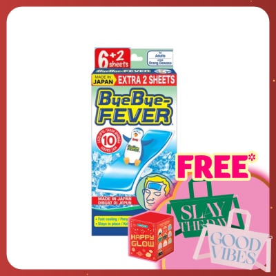 BYE BYE FEVER Adult 6's + 2's - Cooling Gel Sheet