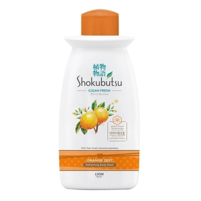 SHOKUBUTSU Body Wash Orange Peel 220g