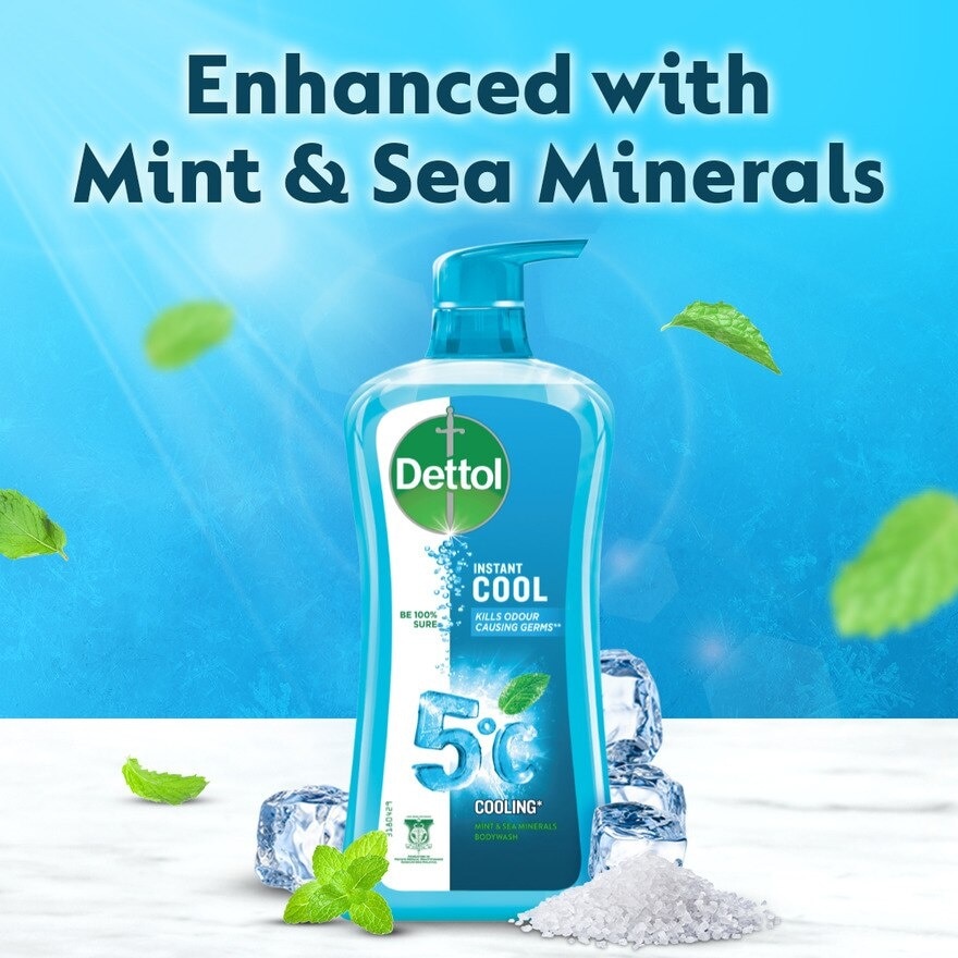 Body Wash Instant Cool Mint & Sea Minerals 250g