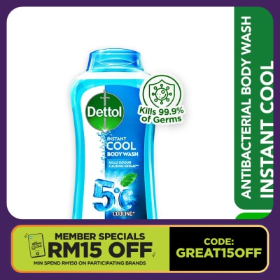 DETTOL Body Wash Instant Cool Mint & Sea Minerals 250g