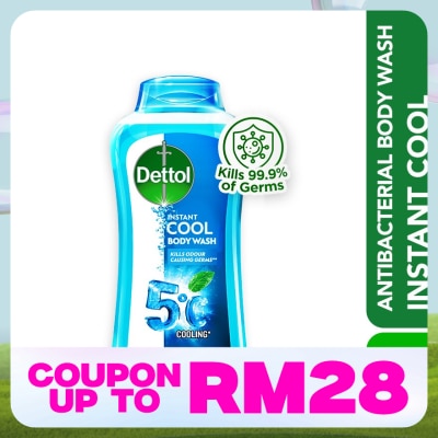 DETTOL Body Wash Instant Cool Mint & Sea Minerals 250g
