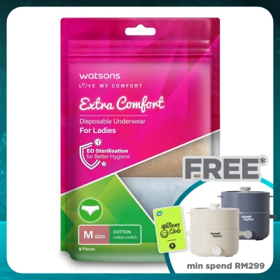 WATSONS extra comfort disposable underwear cotton ladies M