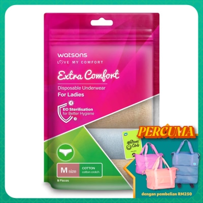 WATSONS extra comfort disposable underwear cotton ladies M