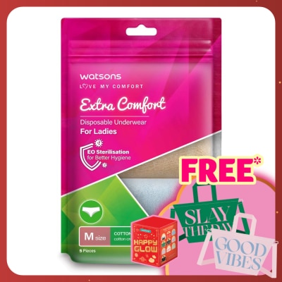 WATSONS extra comfort disposable underwear cotton ladies M