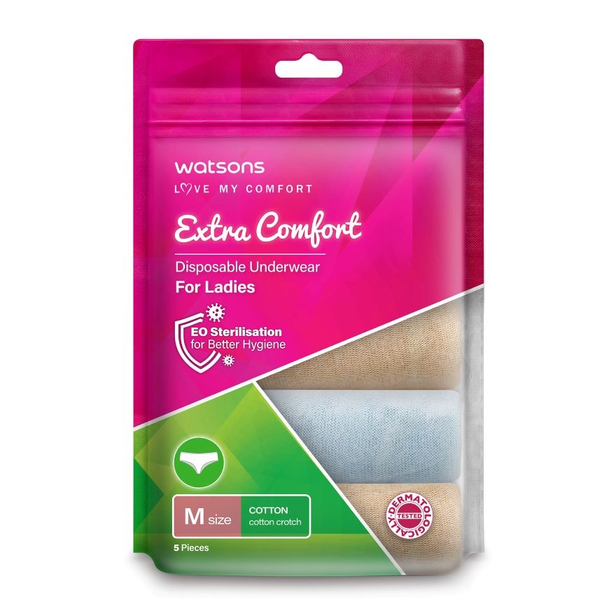 extra comfort disposable underwear cotton ladies M image