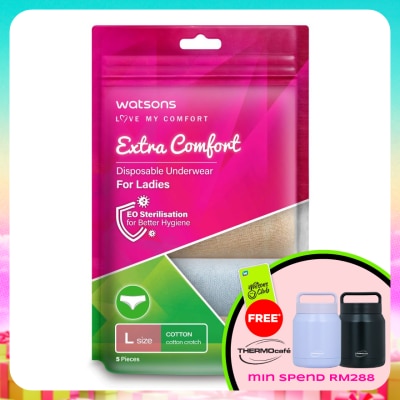 WATSONS - extra comfort disposable underwear cotton ladies L