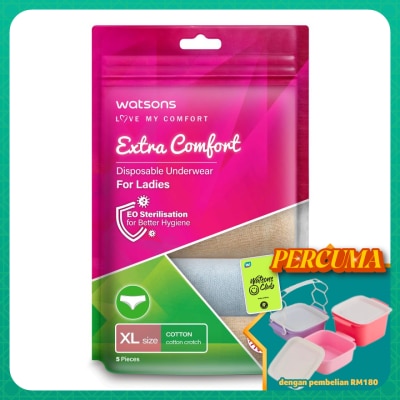 WATSONS - extra comfort disposable underwear cotton ladies XL