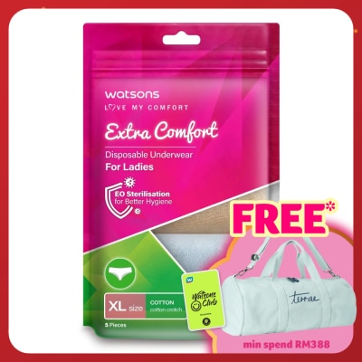 WATSONS extra comfort disposable underwear cotton ladies XL