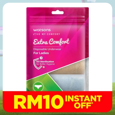 WATSONS extra comfort disposable underwear cotton ladies XL
