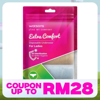 WATSONS extra comfort disposable underwear cotton ladies XL
