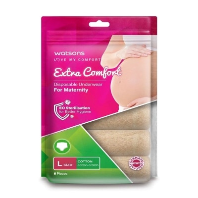 WATSONS extra comfort disposable underwear cotton maternity L