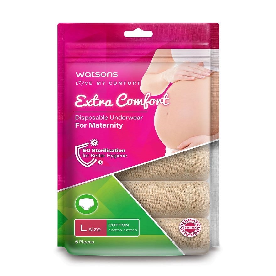 extra comfort disposable underwear cotton maternity L image