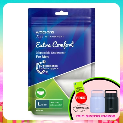 WATSONS - extra comfort disposable underwear cotton men L