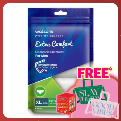 WATSONS extra comfort disposable underwear cotton men XL