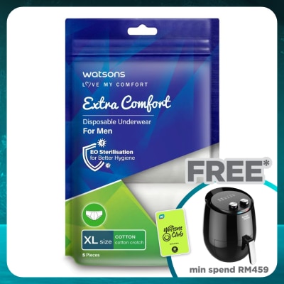 WATSONS extra comfort disposable underwear cotton men XL