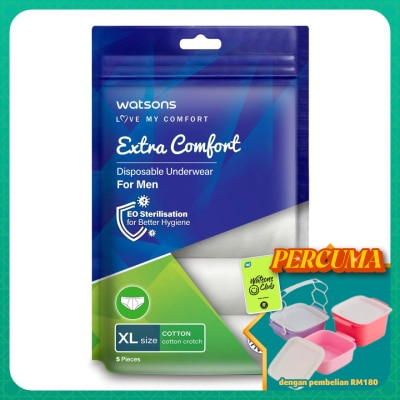 WATSONS - extra comfort disposable underwear cotton men XL
