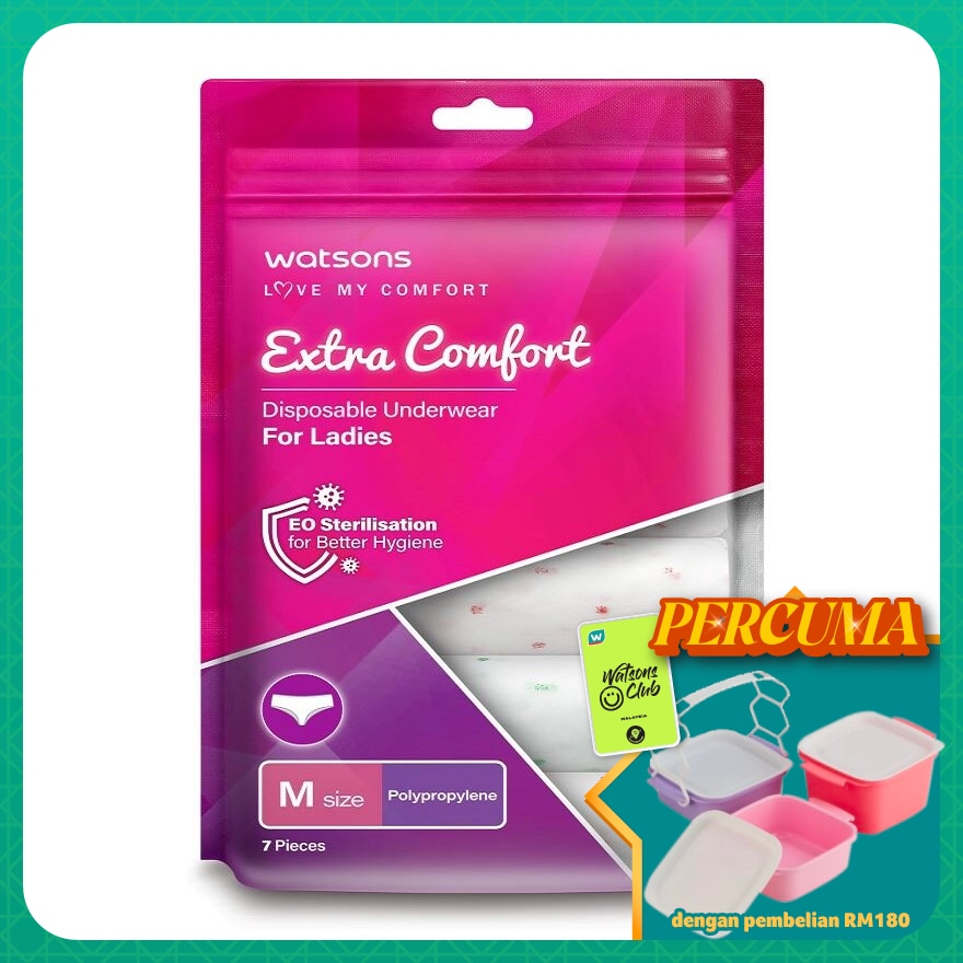 extra comfort disposable underwear pp ladies M
