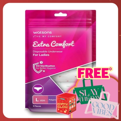 WATSONS extra comfort disposable underwear pp ladies L