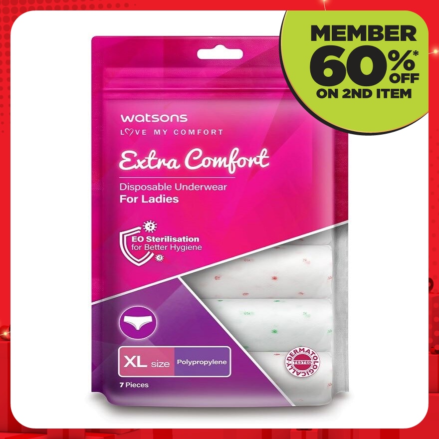 extra comfort disposable underwear pp ladies XL