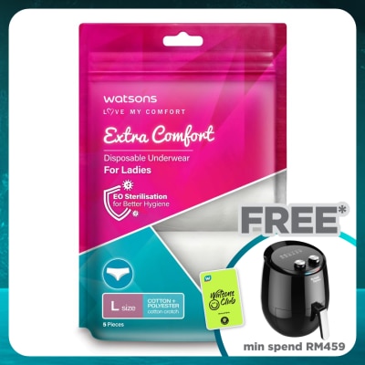 WATSONS extra comfort disposable underwear tc ladies L