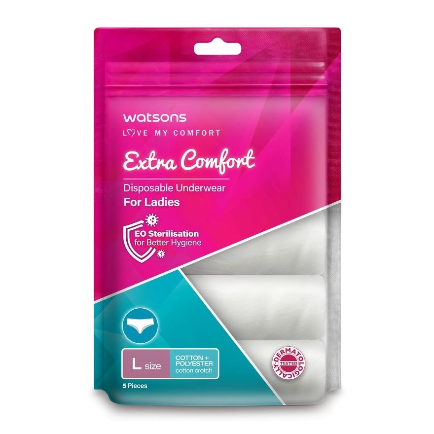 extra comfort disposable underwear tc ladies L