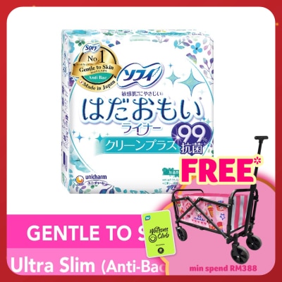 SOFY Hadaomoi Pantyliner Anti-Bacterial 62s