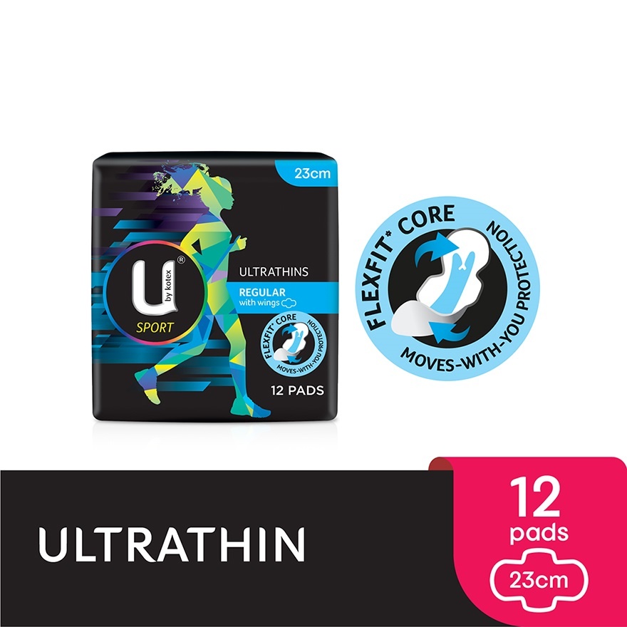 Sport Ultrathin Regular Wing Pad 23cm (12s) Super absorbent sanitary pad against leak image