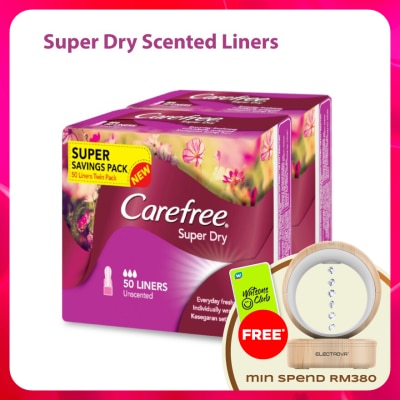 CAREFREE - Super Dry Unscented Liners 2 x 50's