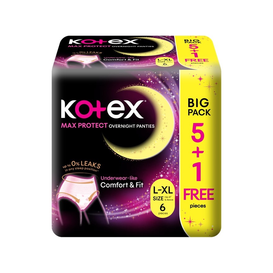 Overnight Panties L-XL (5s) - Period Panties with 360⁰ Anti-Leakage Protection Disposable image