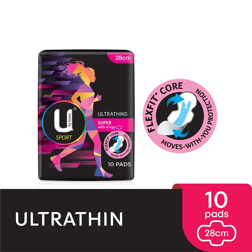 Sport Ultrathin Super Wing Pad 28cm (10s) Super absorbent sanitary pad against leak image