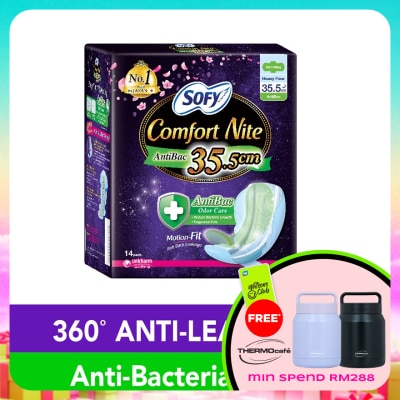 SOFY - Comfort Nite Body  Antibac Slim Wing 35.5cm 14S