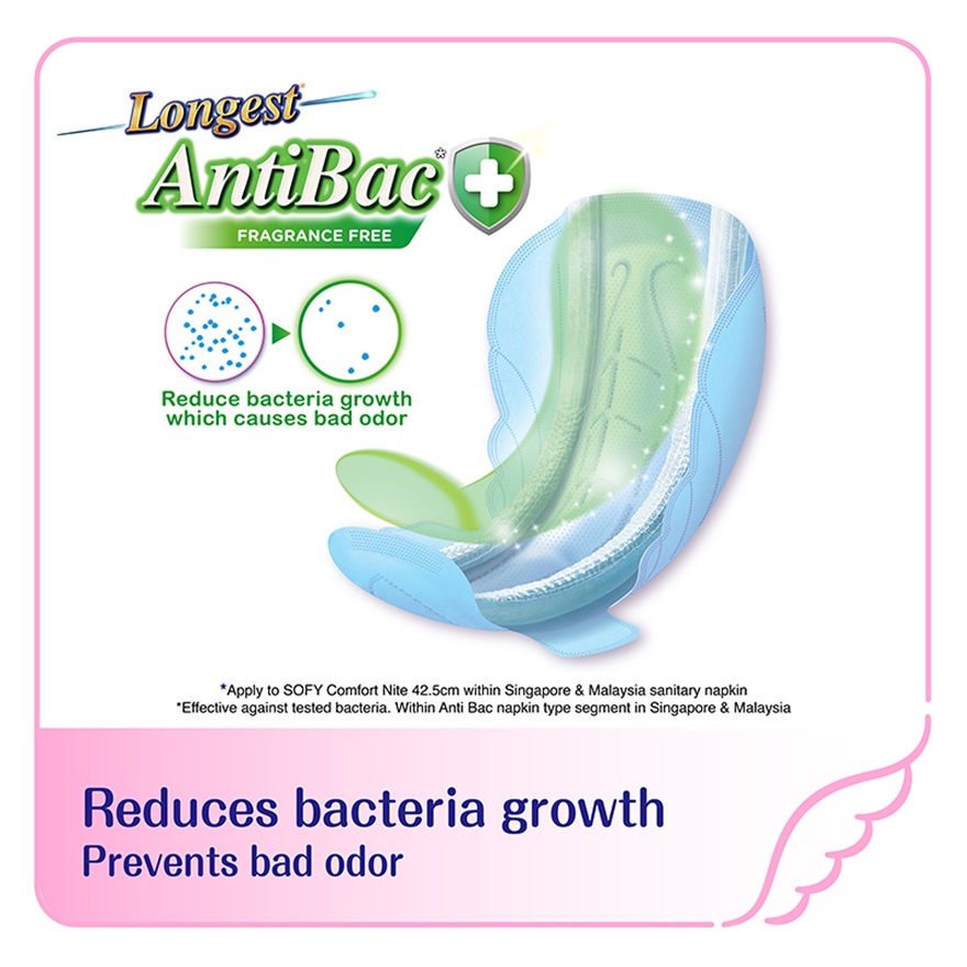 Comfort Nite Body Antibac Slim Wing 35.5cm 14S image