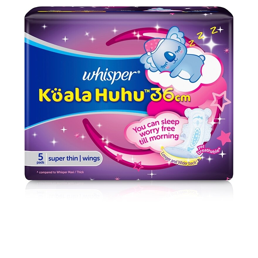 Koala Overnight Wing Sanitary Pads 36cm 5's