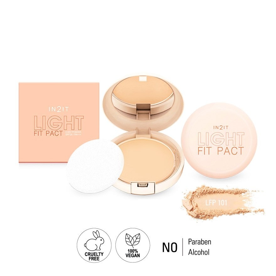 IN2IT Hya cica light fit pack 2way powder SPF25 PA+++