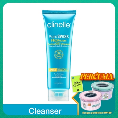 CLINELLE Pure Swiss Hydra Calm Caring Milk Cleanser 100ml