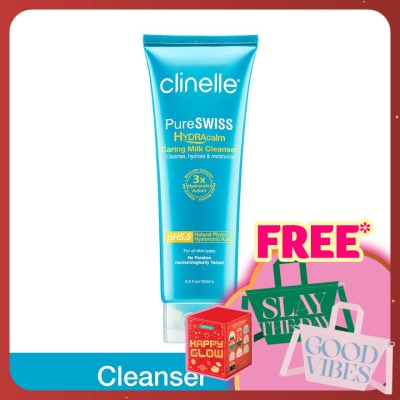 CLINELLE Pure Swiss Hydra Calm Caring Milk Cleanser 100ml