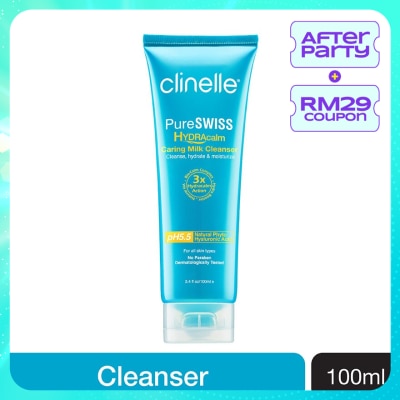 CLINELLE Pure Swiss Hydra Calm Caring Milk Cleanser 100ml
