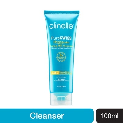 CLINELLE Pure Swiss Hydra Calm Caring Milk Cleanser 100ml