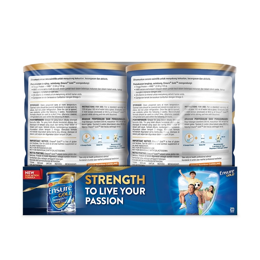 Gold Vanilla 800g X 2 Value Pack FOC RM10 TNG (Complete & Balanced Nutrition)