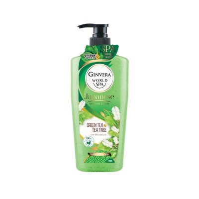 GINVERA - Real Spa Green Tea Shower Scrub 750g image