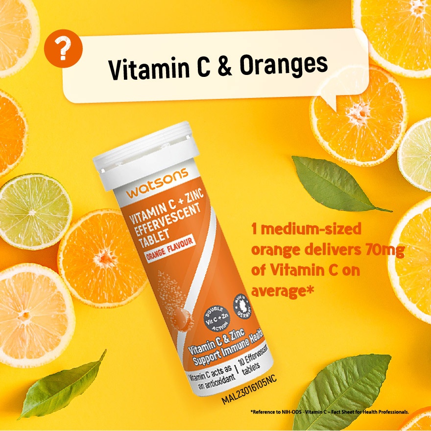 Effervescent Vitamin C + Zinc 10's image