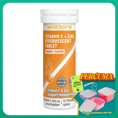 WATSONS - Effervescent Vitamin C + Zinc  10's