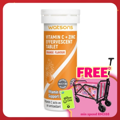 WATSONS Effervescent Vitamin C + Zinc  10's
